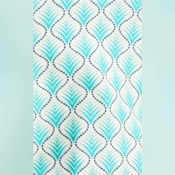 NWT COCO REEF 34D Siren Aura Ruffle Underwire Tankini Top Blue Green Geometric - Picture 5 of 15